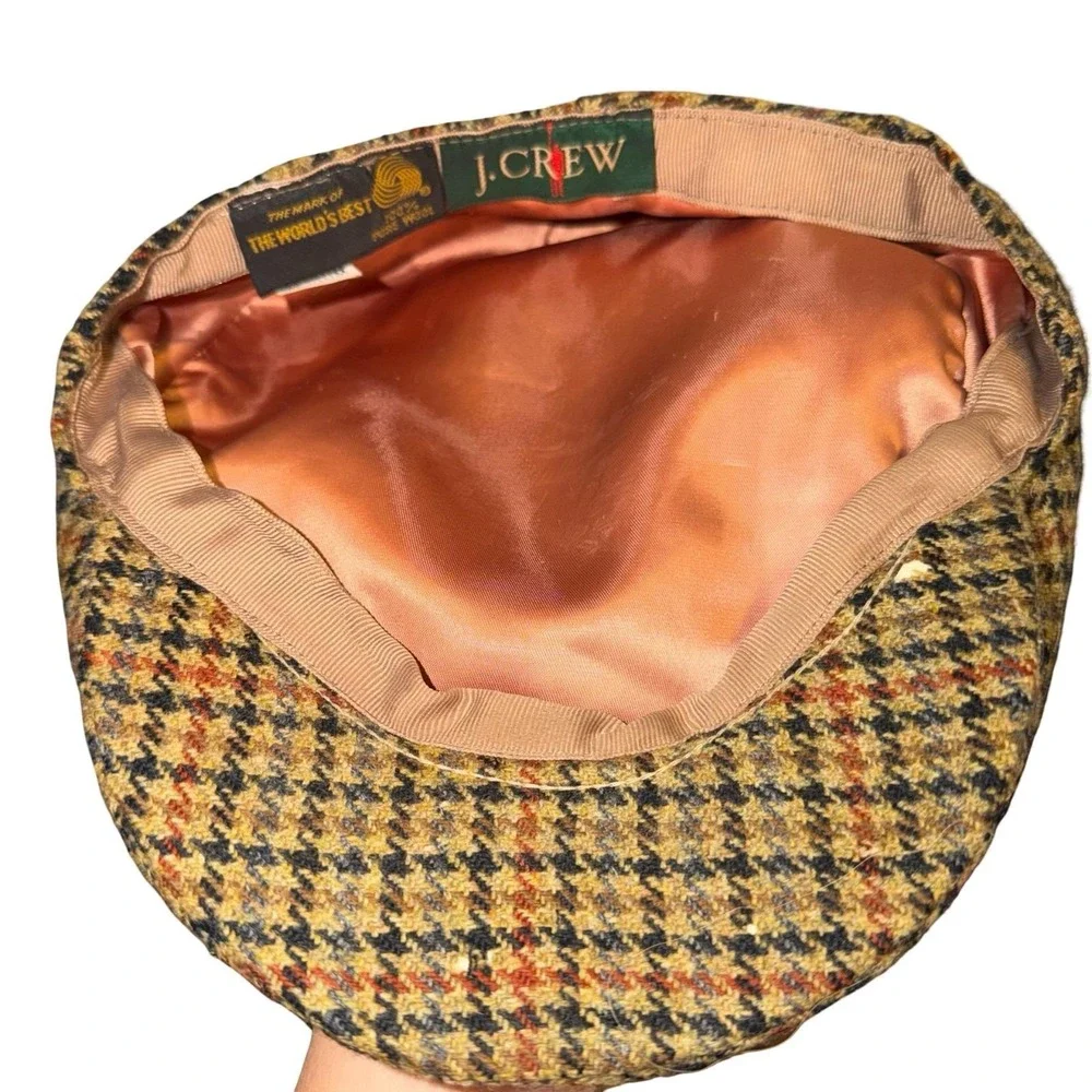 Vintage 80/90s J. Crew 100% wool Flat Cap. Union Tag. Made in USA